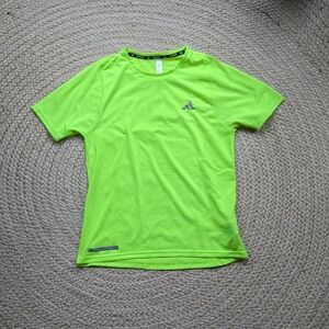 NWOT High Visibility Adidas Neon Green Running T-Shirt Small